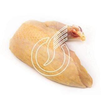 Suprême de poulet jaune avec peau et os