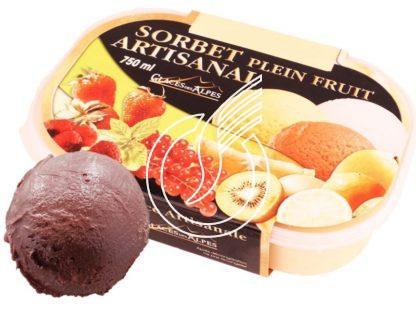 Sorbet 0.75 litre chocolat noir