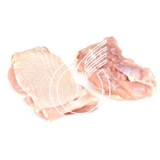 Steak de cuisse poulet avec peau sans os