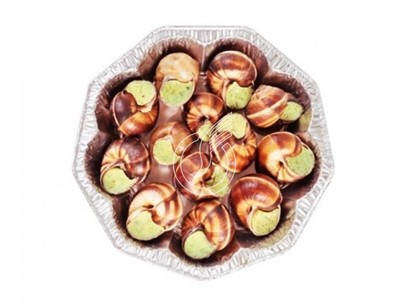 Escargots en coquille à la bourguignonne, barquette