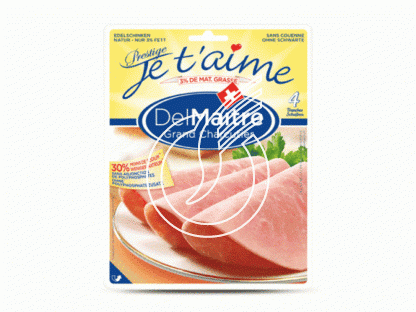 Jambon cuit Prestige "Je t'aime" 4 tranches