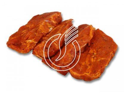 Tranche de cou de porc marinée