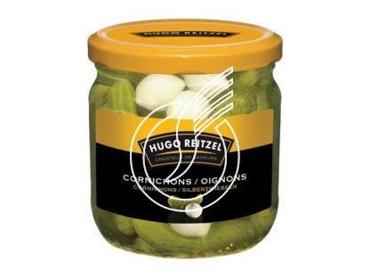 Cornichons et oignons 230 gr "Hugo Reitzel"