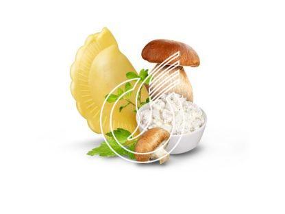 Mezzelune Steinpilz und Pilz
