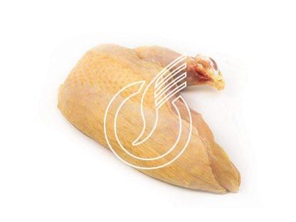 Suprême de poulet jaune avec peau et os