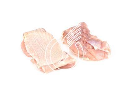 Steak de cuisse poulet avec peau sans os