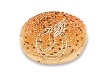 Romer's Streusamen-Bun geschnitten