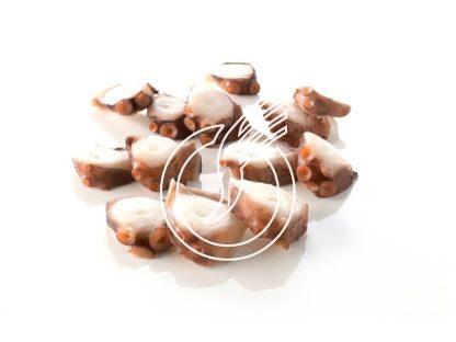 Tentacules de poulpe coupées et cuites