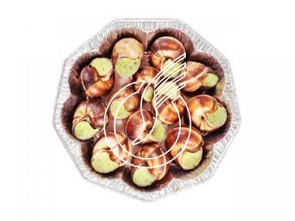 Escargots en coquille à la bourguignonne, barquette