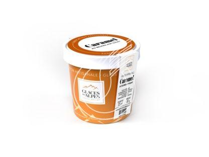 Petits pots glace artisanale Caramel au beurre demi-sel d'Isigny AOP