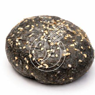 Pain à hamburger noir 12 cm (au charbon) du Valais